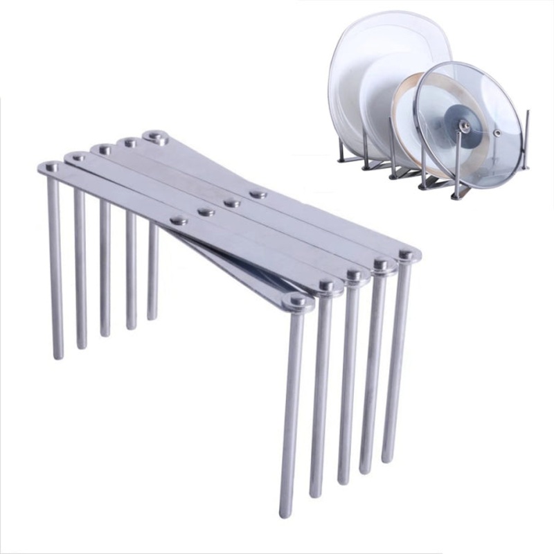 2 PCS Retractable Storage Rack Kitchen Foldable Multifunctional Steam Rack Stainless Steel Kitchen Utensil Rack