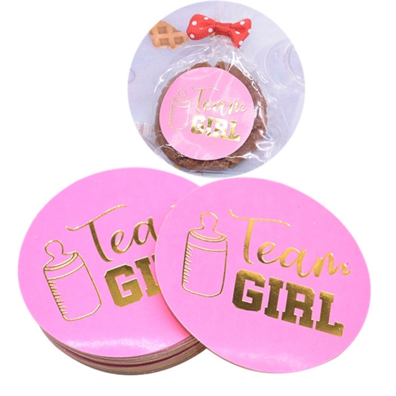 20 PCS Team Boy Team Girl Stickers Boy or Girl Vote Sticker for Gender Reveal Party