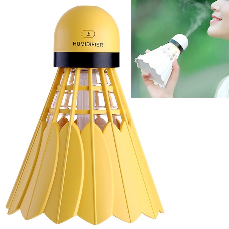 Badminton Ultrasonic Humidifier Air Diffuser Mist Maker with LED Night Light Air Purifier