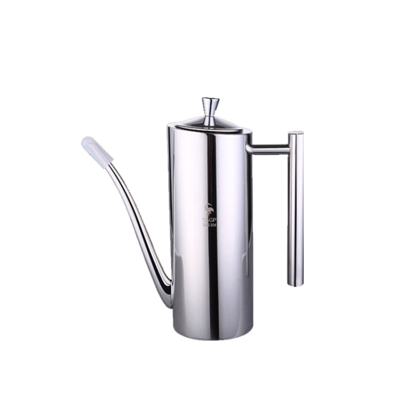 SSGP 304 Stainless Steel Oil Pot Kitchen Home Milk Tea Pot Kettle, Capacity:700ml