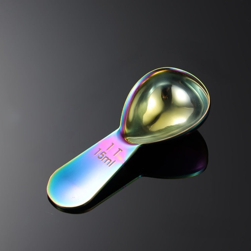 2 PCS 304 Stainless Steel Measuring Cup Spoon Gourd Shape Tea Spoon Kitchen Baking Supplies, Specification: Samll 15ml (Symphony)