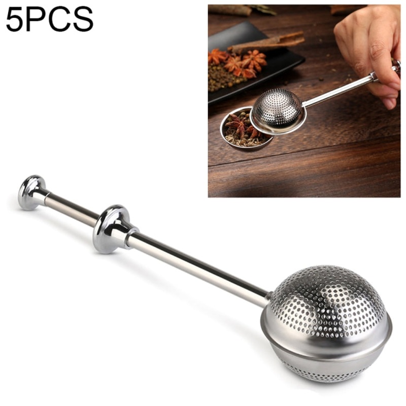 2PCS Stainless Steel Teapot Tea Strainer Ball Shape Mesh Tea Infuser Filter