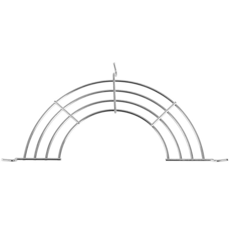 3 PCS Semi-Circular Stainless Steel Drain Rack Kitchen Steamed Vegetables Rack, Size: Medium 26cm