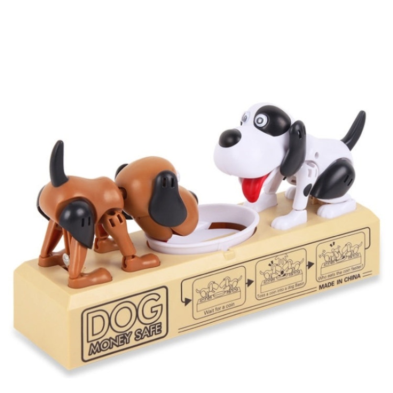 6690 Grab Money Dog Piggy Bank Electric Cartoon Stealing Money Dog Coin Piggy Bank Gift For Children