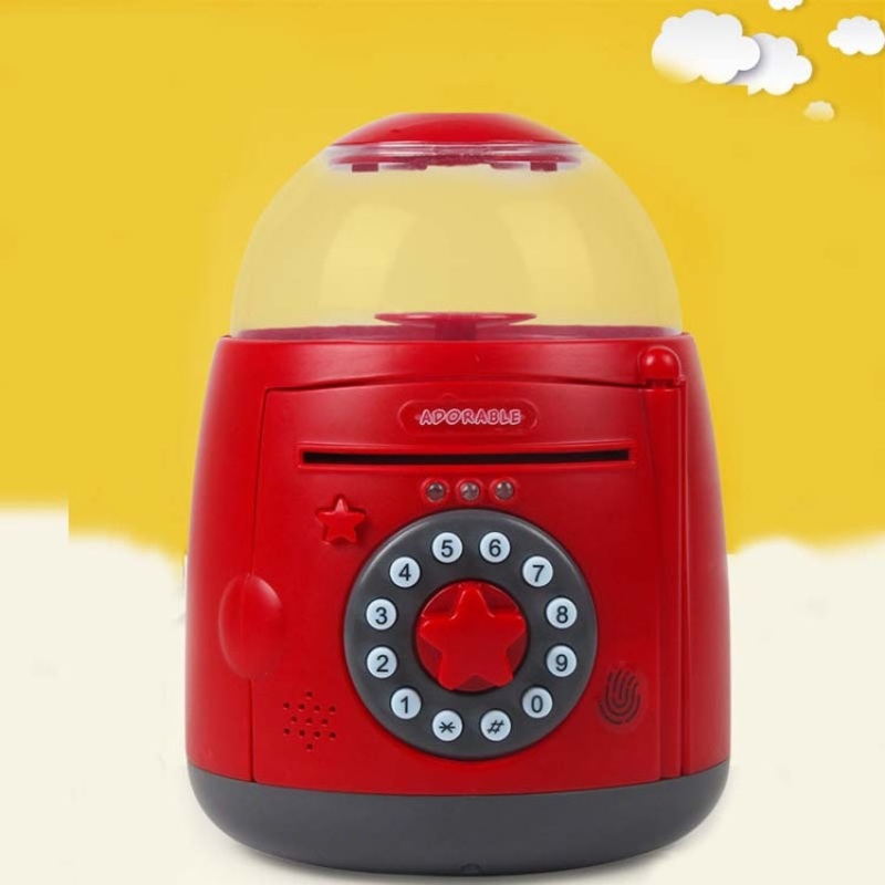Egg Steamer Shape Automatic Accoun Fingerprint Piggy Bank