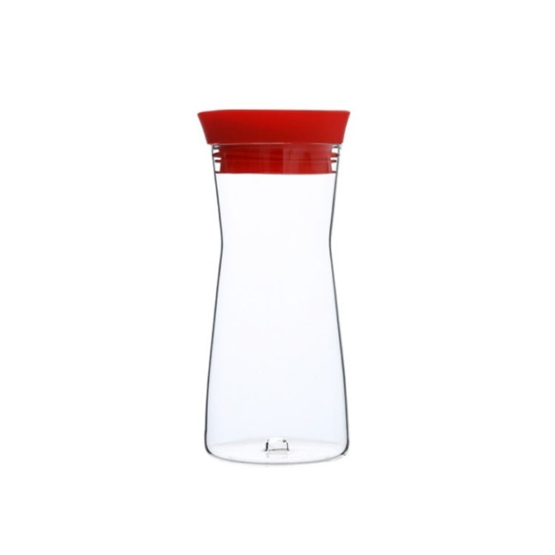 Glass Cup With Lid + Tea Strainer Sports Portable Juice Coffee Cup, Specification Shark Cup (Red)