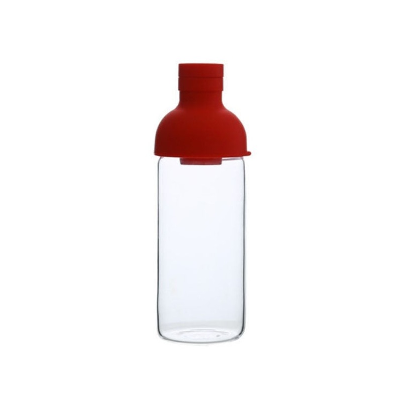 Glass Cup With Lid + Tea Strainer Sports Portable Juice Coffee Cup, Specification Tea Cup (Red)