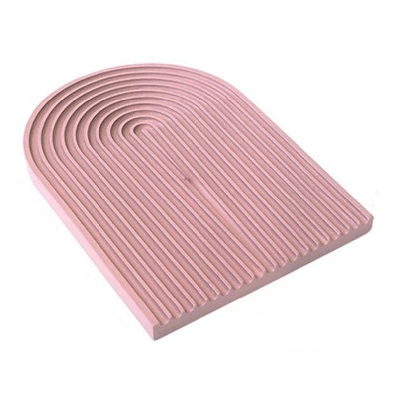 Water Ripple Cutting Board Afternoon Tea Snack Plate Photo Props Large (Dirty Pink)