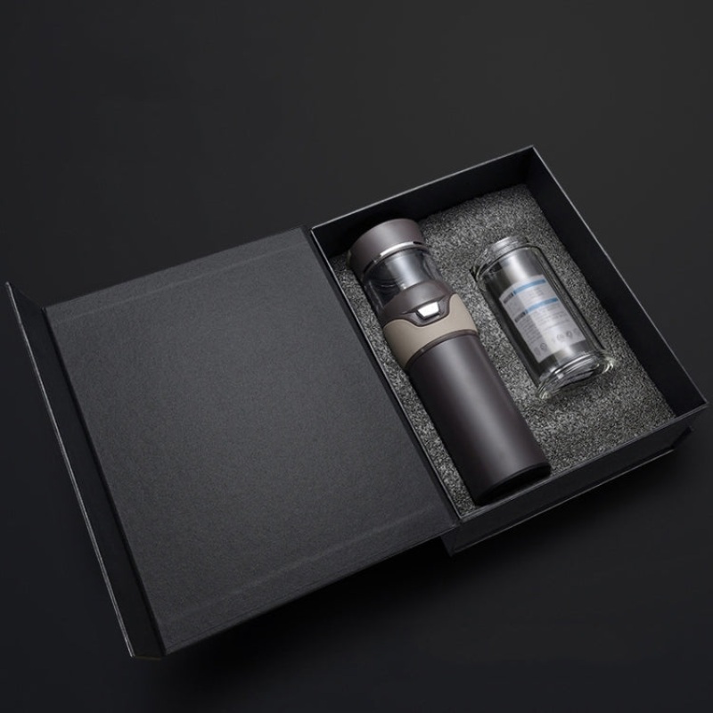 101-500ML Insulation Cup Tea Water Separation Tea Cup,Style:  Coffee Double Cup+Gift Box