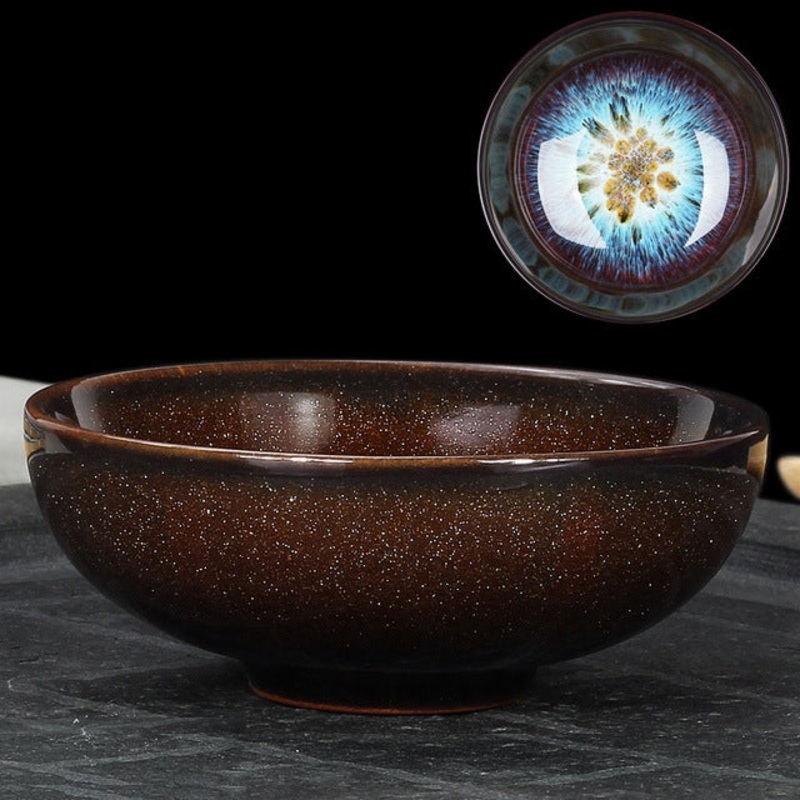 Kiln Transmutation Kongfu Bowl Ceramic Tea Cup, 01, Capacity: 75ml, Size: Large, 7.7×2.8cm