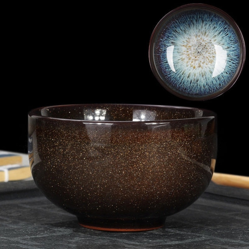 Kiln Transmutation Kongfu Bowl Ceramic Tea Cup, 07, Capacity: 200ml, Size: Large, 8.8×5.1cm