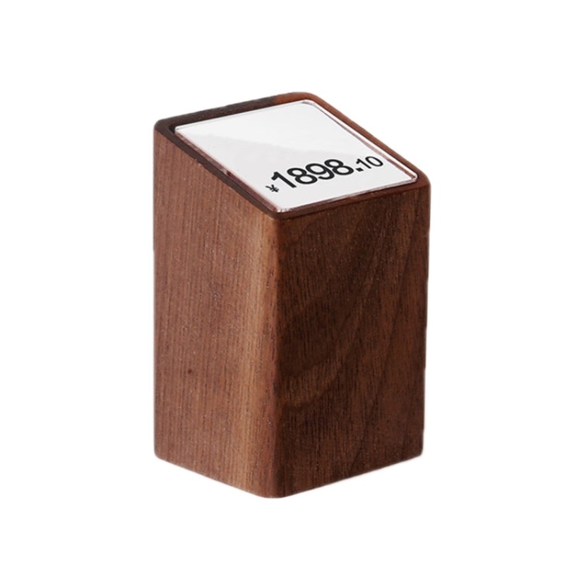 Commodity Price Display Board Tea Set Wine Label Stand, Specification: Walnut (Large)