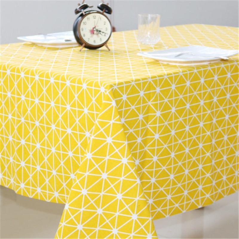 Cotton Linen Tablecloth Dust-proof Rectangular Dining Table Cloth Tea Tablet TV Mat, Size:120x170cm