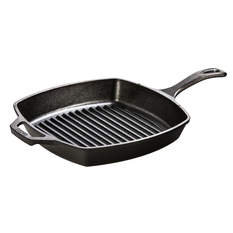 Lodge 10.5 Square Cast Iron Grill Pan