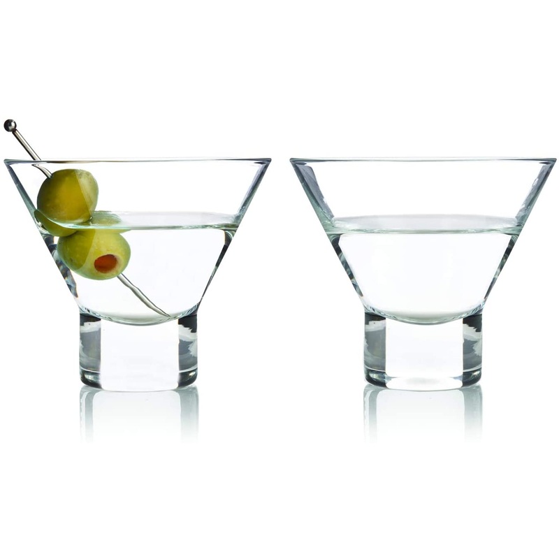 Viski Stemless Martini Glass, Set of 2