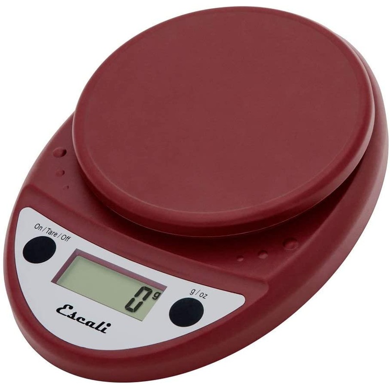 Escali Primo Digital Scale|White|Black|Red