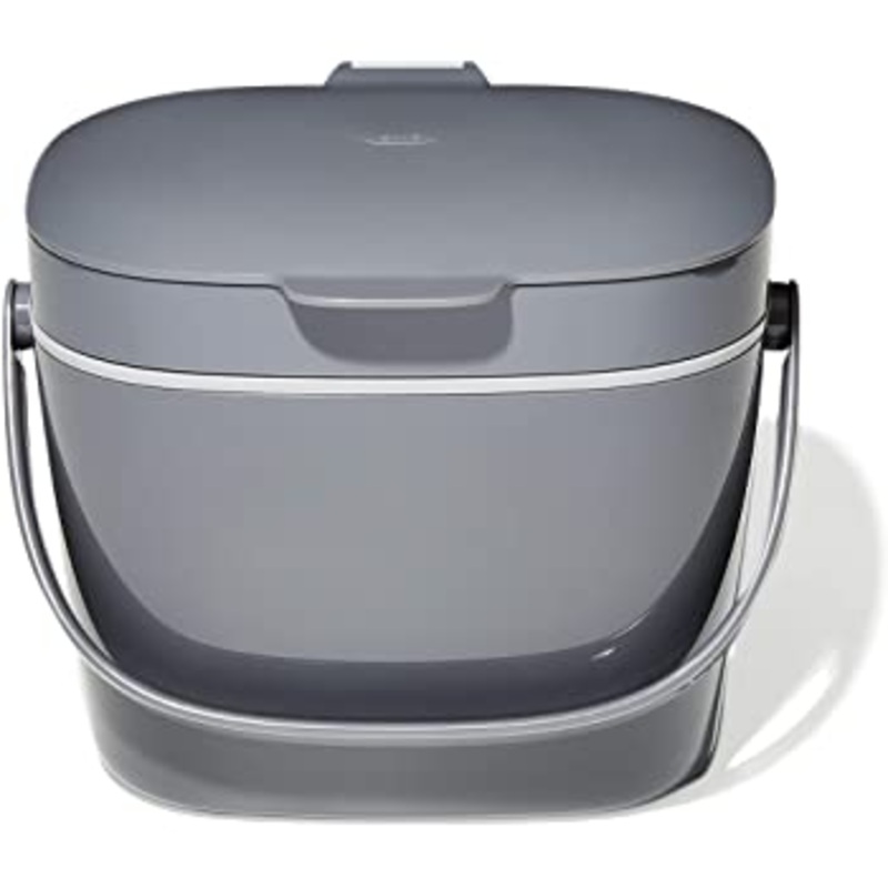 OXO Easy-Clean Compost Bin, 1.75 gal, Charcoal