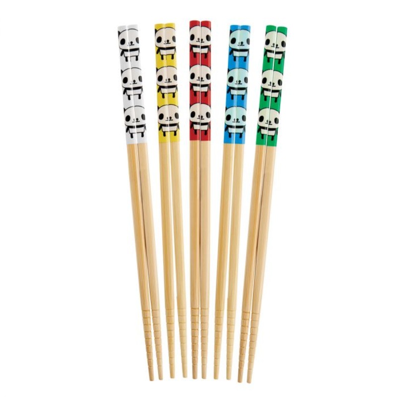 Helen’s Asian Kitchen Bamboo Panda Chopsticks, 5 Pairs