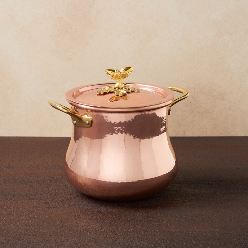 Ruffoni Historia Decor Copper Belly Soup Pot – 5.5qt