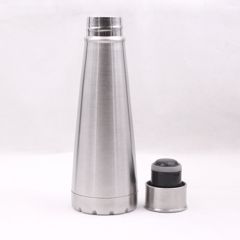 Uniquely shaped vacuum water cup stainless steel bottle for camping – vacuum cups and plastic water bottle price