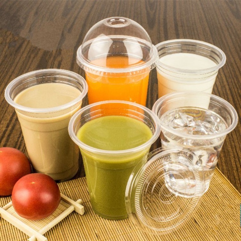 Disposable 95 Caliber Milk Tea Plastic Cup Varies Size Transparent Cups Snack Coffee Takeaway Packaging Cups with Printing Logo – Coffee Cups and Cold Drink Cup price