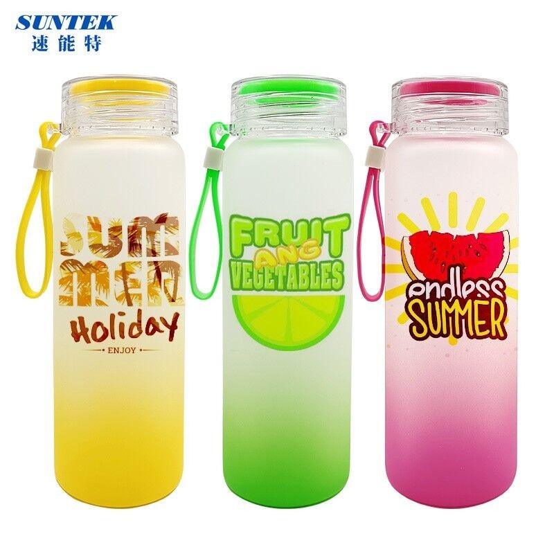 Sublimation Blank Frosted Glass Water Bottle – Frosted Gradient Glass Bottle and Sublimation Water Cup price