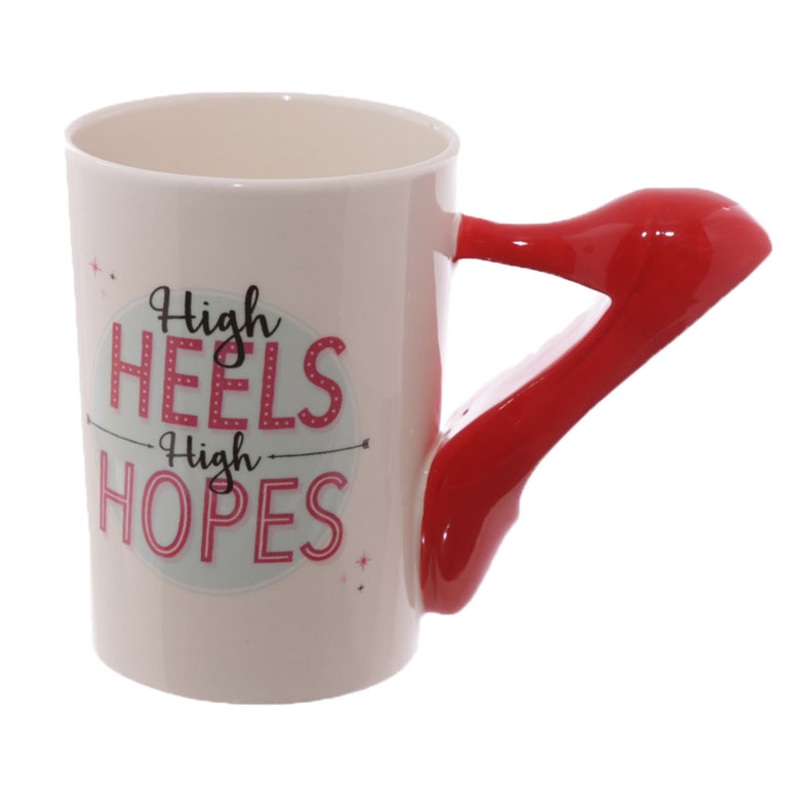 Creative Ceramic Material and Porcelain Ceramic Type Stoneware Handpaint High-Heels Handle Mug – Ceramic Mug and Ceramic Coffee Mug price