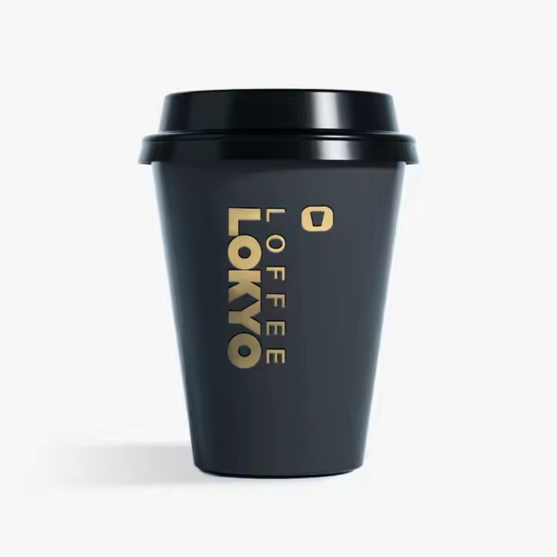Custom Gold Embossed Bubble Tea Cups for Juices – Single Wall Paper Cups and Hot Coffee Cups price