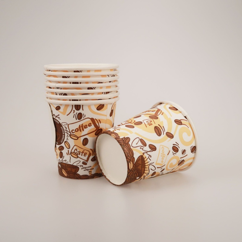 Eco-Friendly Disposable Coffee Cups with Custom Logo and Lid – Single Wall Paper Cups and Hot Coffee Cups price