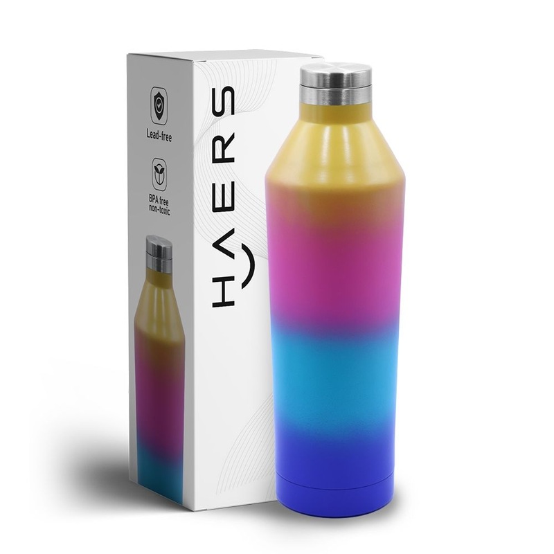 Haers Vacuum Non-Lead 8/18 Stainless Steel Water Bottle with Lid for Sports Travel – Water Bottle and Insulated Water Bottle price