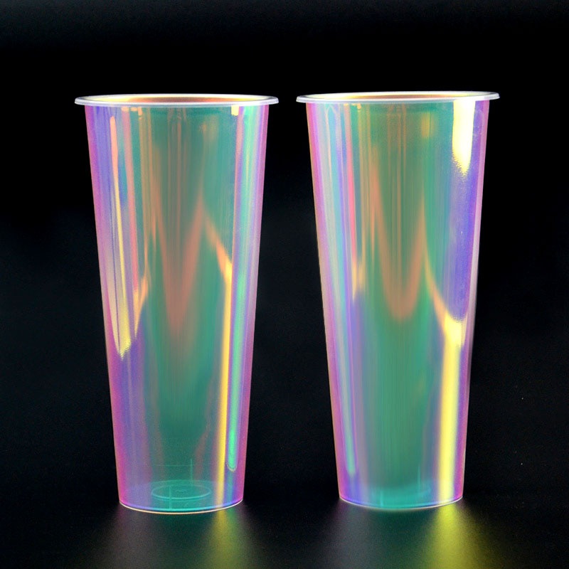 Hot Sale Good Quality 3D Plastic Rainbow Film Inner PP Injection Cup with Straw Lid – Injection Cup with Straw Lid and Rainbow Film Inner PP Injection Cup price