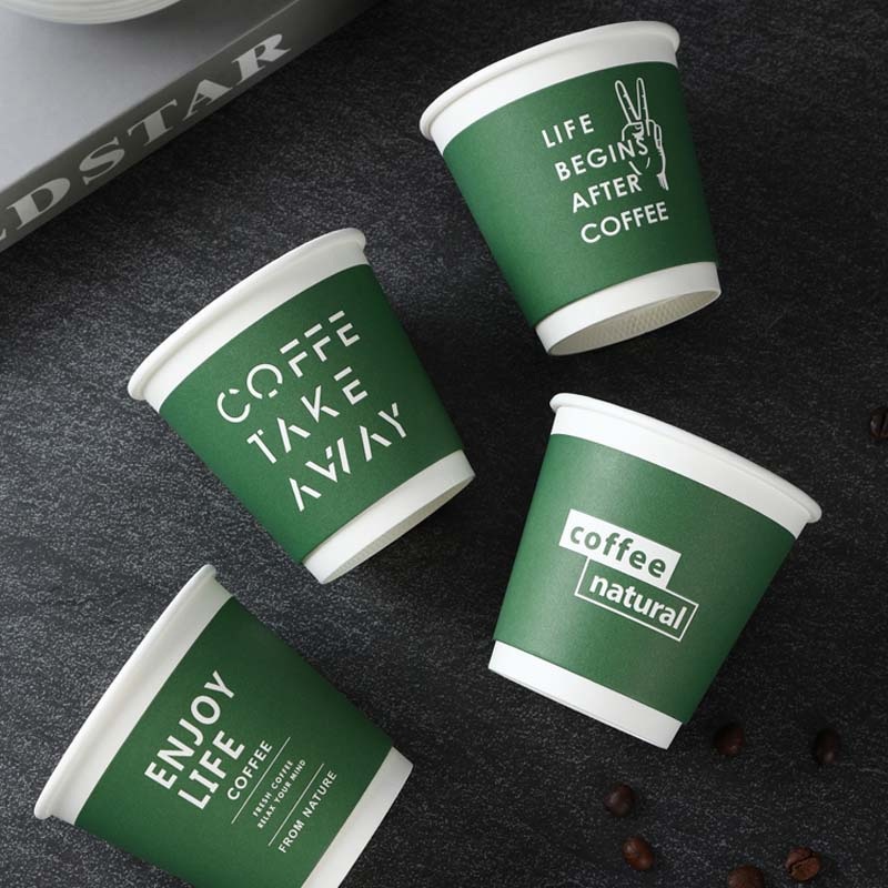 Professional Coffee and Tea Beverages Standardized Caliber Double Wall Paper Cups – Kraft Paper Cup and Hot Coffee Paper Cup price