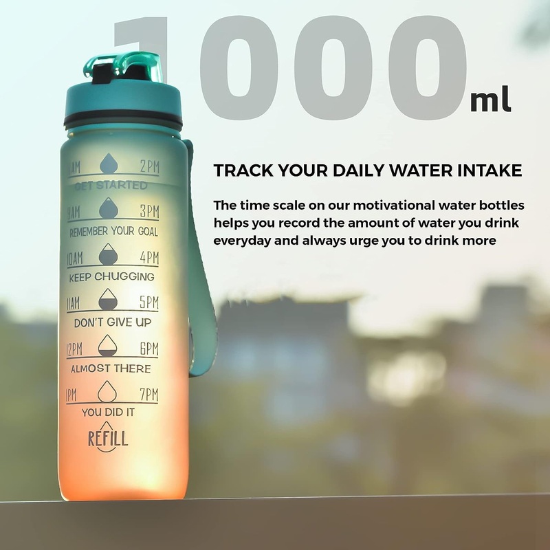 Wholesale Non-Toxic Frosted Leakproof Plastic Drinking Motivational Water Bottle – Plastic Cup and Sport Bottle price