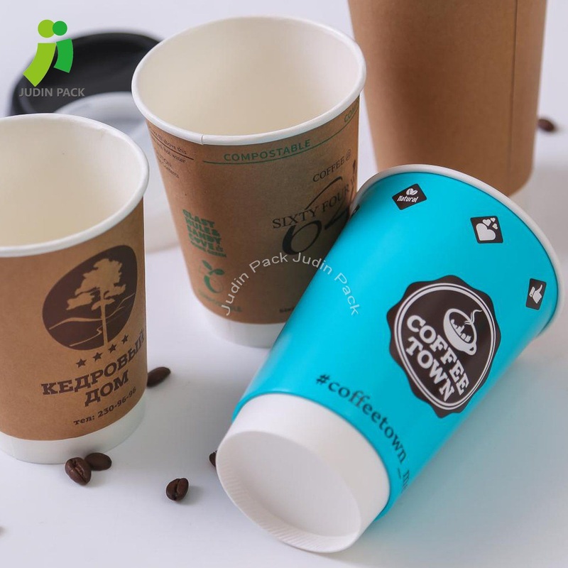 12oz/16oz/20oz Food Grade PE Double Wall Coating Coffee Hot Drink Paper Cups – Coffee Cup and Cup price
