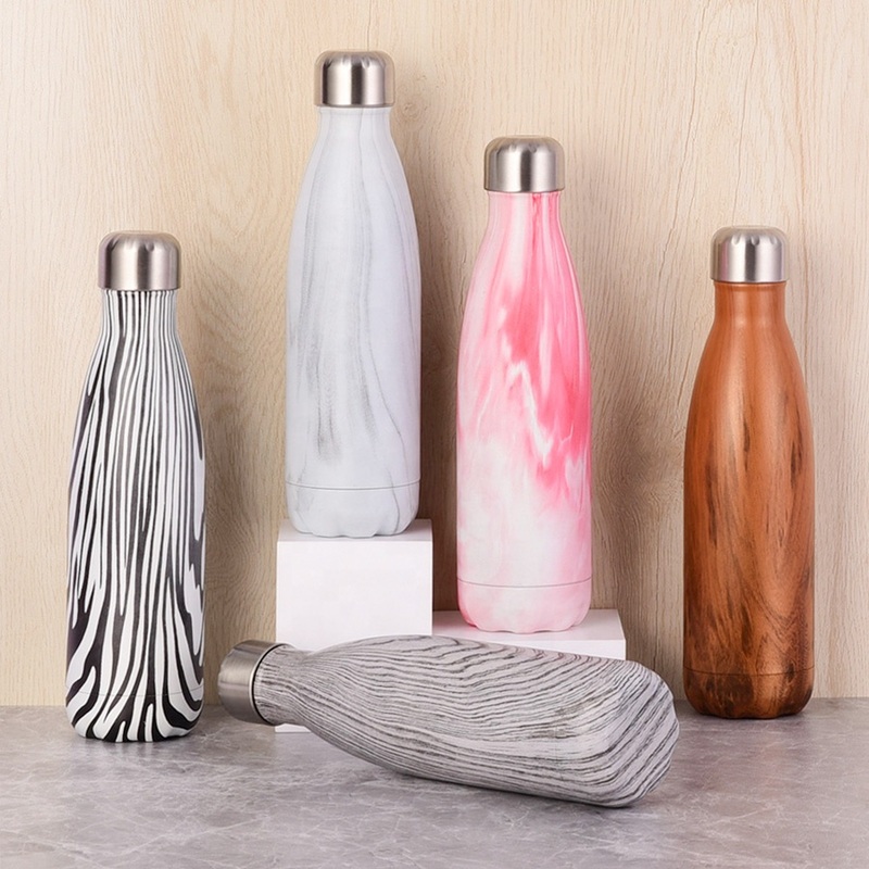 500ml 17oz Coffee Travel Drinkware Hot Selling Insulated Metal Stainless Steel Water Bottle – Stainless Steel Water Bottle and Insulated Metal Bottle price