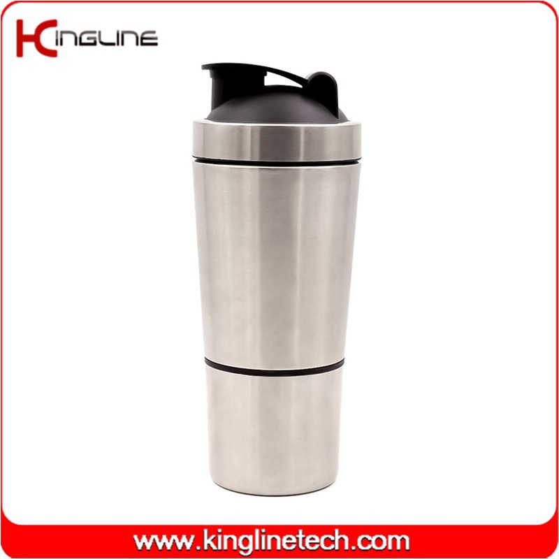700ml stainless steel protein shaker water bottle with 200ml container for fitness – Stainless steel bottle and stainless steel water bottl price