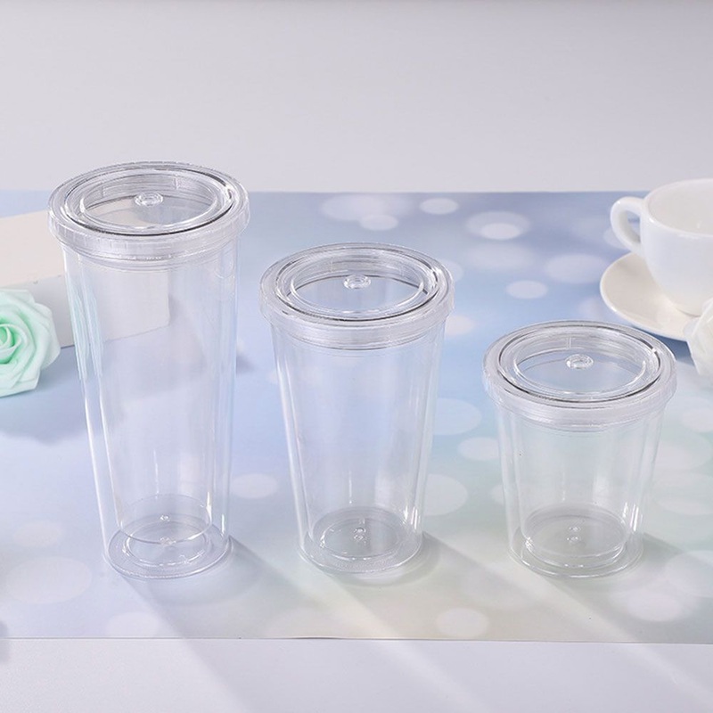 Custom Wholesale Logo Water Bottle Reusable Plastic Water Tumbler Acrylic 12 Oz Double Walled Tumbler out Door Clear Tumbler – Plastic Cup and Double Wall Plastic Cup price