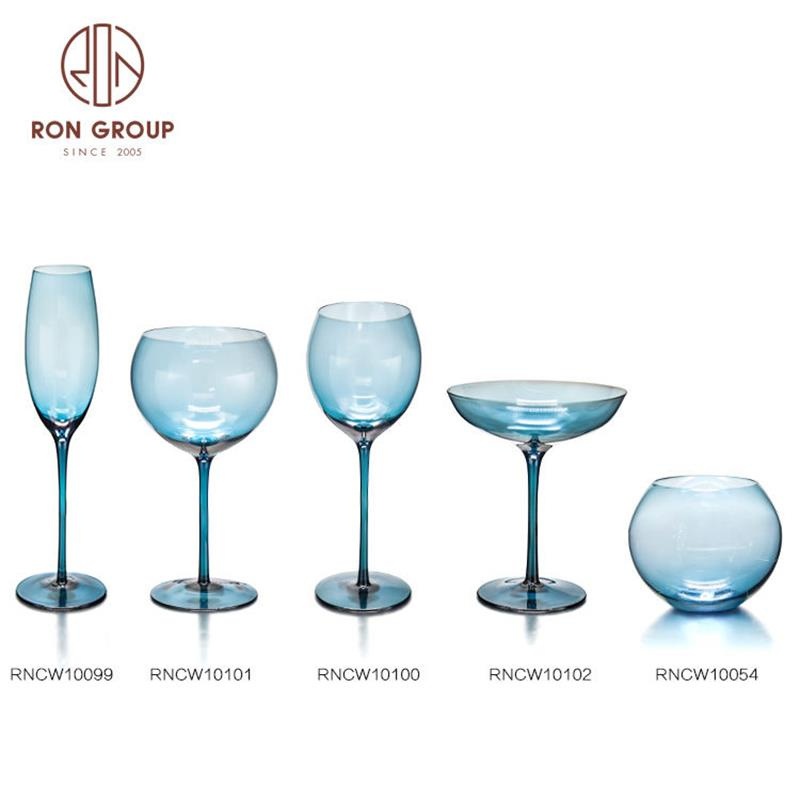 Glassware Handmade Retro Colored Amber Glass Sets Wine Glasses Goblets – Goblets and Wine Glasses Goblets price