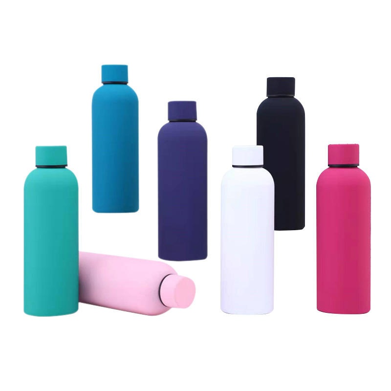 Rubber Small Mouth Metal Drink Insulated Stainless Steel Water Bottle – Vacuum Flask and Vacuum Cup price