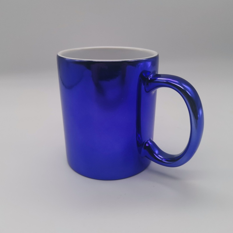Wholesale Hight Quality Sublimation 11oz Ceramic Mugs Coated Plain Blue Mugs – Ceramic Mug and White Mug price