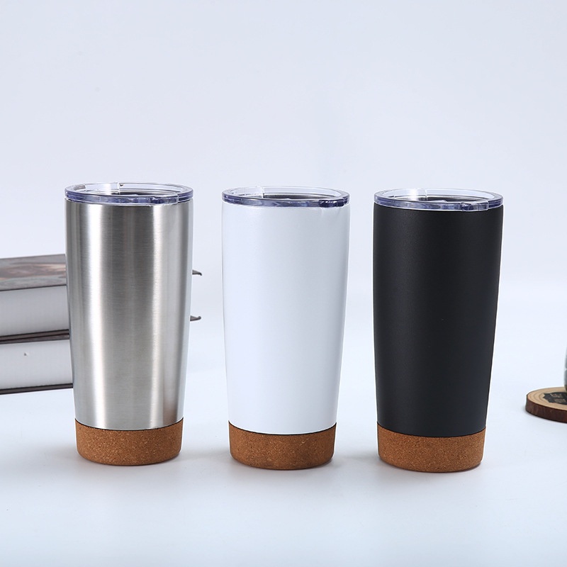 20oz 304 Stainless Steel Double Wall Coffee Mug Drinking Cup with Soft Cork Bottom – Coffee Mug and Stainless Steel Coffee Mug price