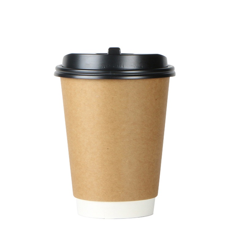 8oz 12oz 16oz Disposable Double Wall Paper Cup Takeout Coffee Cup with Lids – Biodegradable Cup and Disposable Cup price