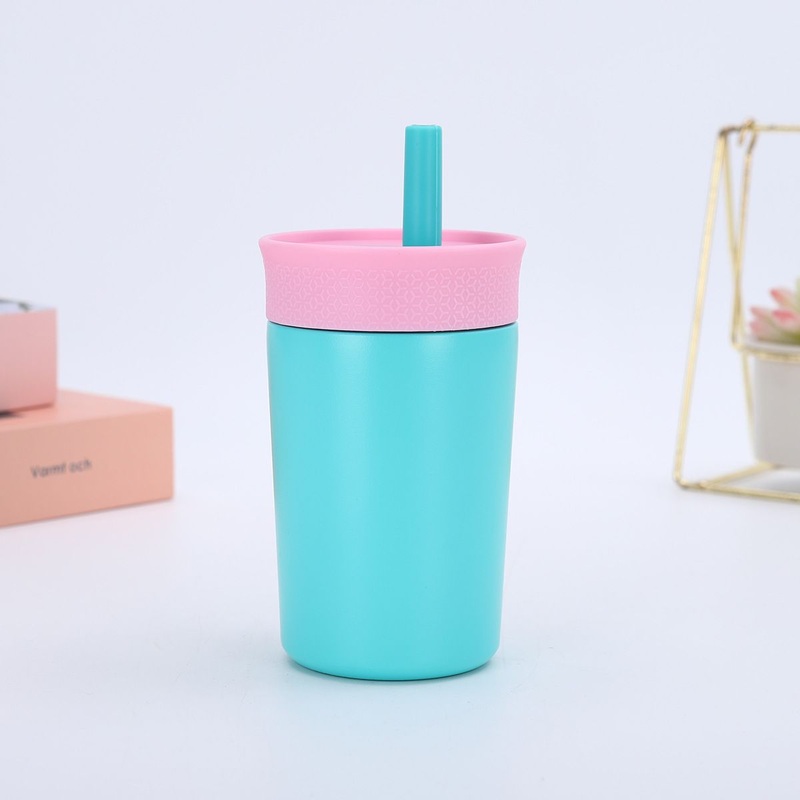 Custom Double Wall Kids Insulated Water Bottle with Straw 12 Oz Gourd Children School Bottle Stainless Steel Travel Mug for Kids – Travel Mug for Kids and 12oz Custom Color Tumbler price