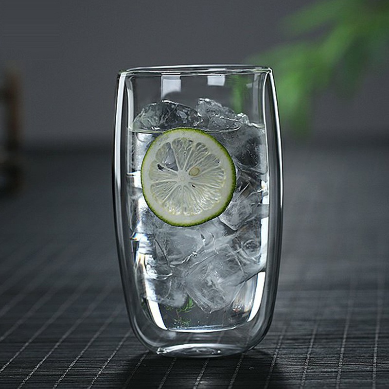 Customized Reusable Clear Double Wall Glass Tea Cold Drink Coffee Cup Mug – Coffee Tea Mug and Coffee Tea Glass Cup price
