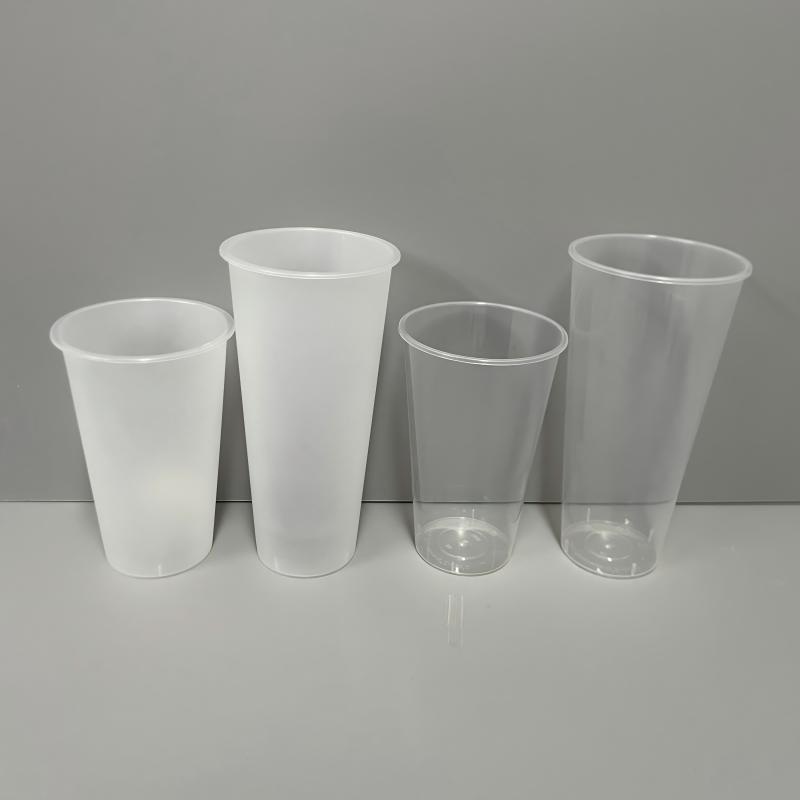 Hot Selling Clear Pet Cup Plastic Coffee Cups with Lid Personalize Brand Plastic Cup – Disposable Plastic Smoothie Cup and Compostable Pet Plastic Cup price