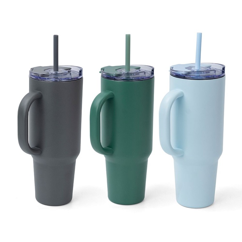 Leak-Proof 40 Oz Stainless Steel Cold Coffee Tumbler with Straw – Leak Proof Tumbler and Insulated Coffee Tumbler price
