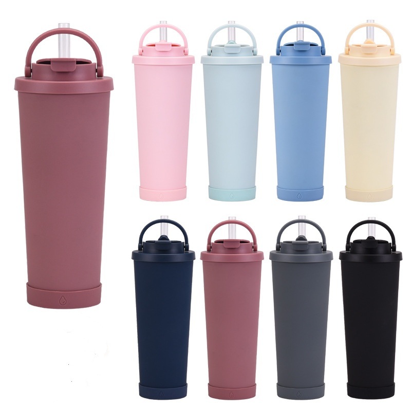 The New 830ml Ceramic Coated Stainless Steel Sippy Cup Can Absorb Pearl Portable Magnetic Handle Cup – Vacuum Flask and Vacuum Cup price