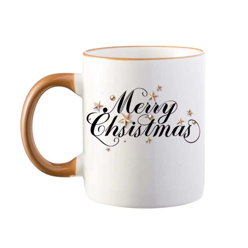 11oz White Christmas Mugs Sublimation Blank Coffee Milk Tea and Wine Cups – Christmas Mugs and Porcelain Mug price