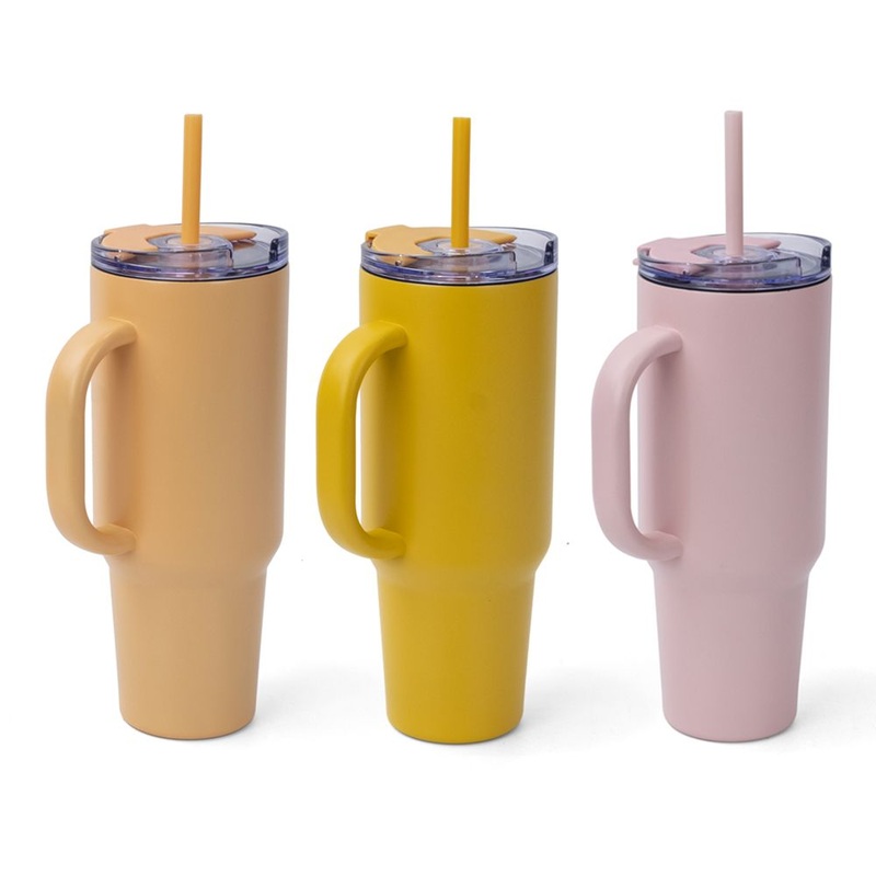 40 Oz Stainless Steel Insulated Car Coffee Mug with Straw – Outdoor Tumbler and Insulated Tumbler price