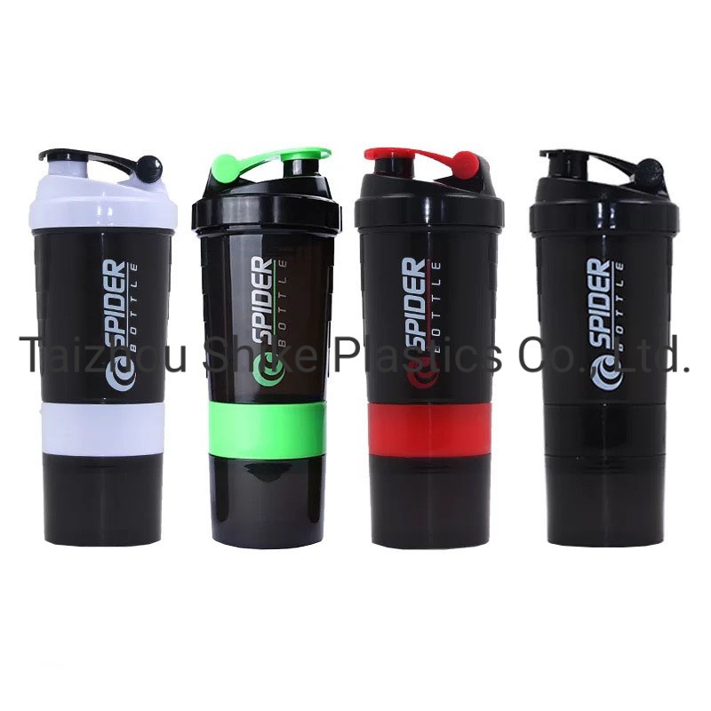 600ml Customized Logo Plastic Protein Shaker Water Bottle with Stainless Steel Ball – Protein Shaker Bottle (3in1) and Eco-Friendly Shaker Bottle price